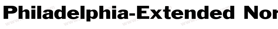 Philadelphia-Extended Normal字体转换